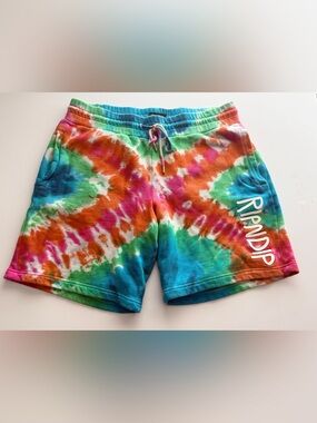 Ripndip Tie Dye Multicolor Sweatshorts Rainbow Logo
Skate Streetwear Men M